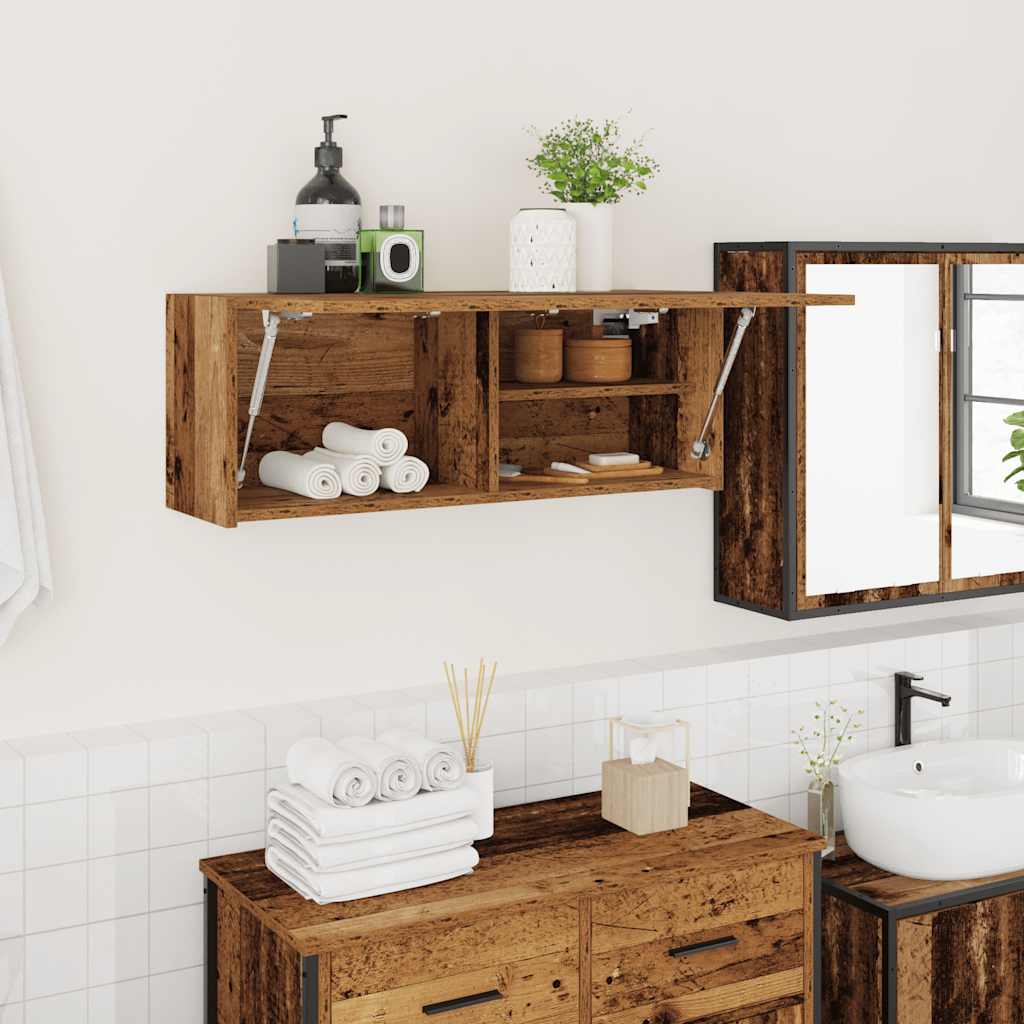 vidaXL Bathroom Wall Cabinet 60x25x30 cm Engineered Wood White