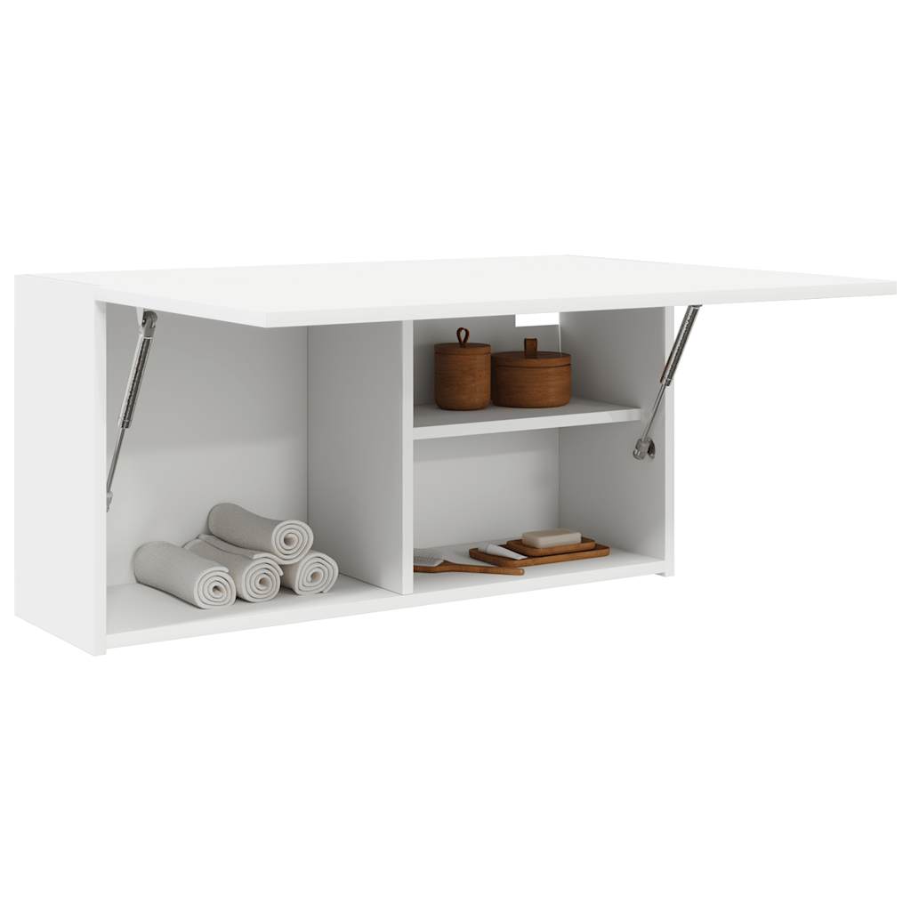 vidaXL Bathroom Wall Cabinet 60x25x30 cm Engineered Wood White