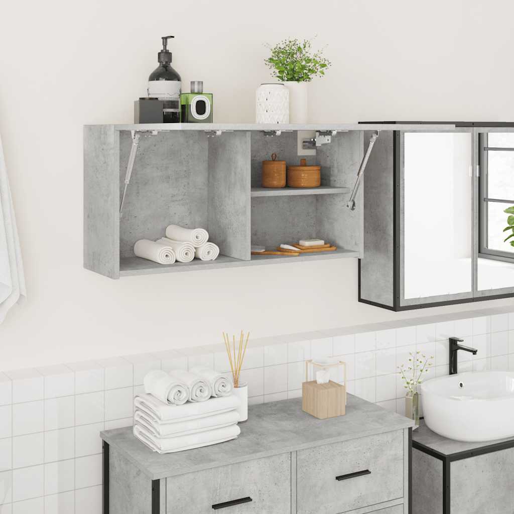 vidaXL Bathroom Wall Cabinet 60x25x30 cm Engineered Wood White