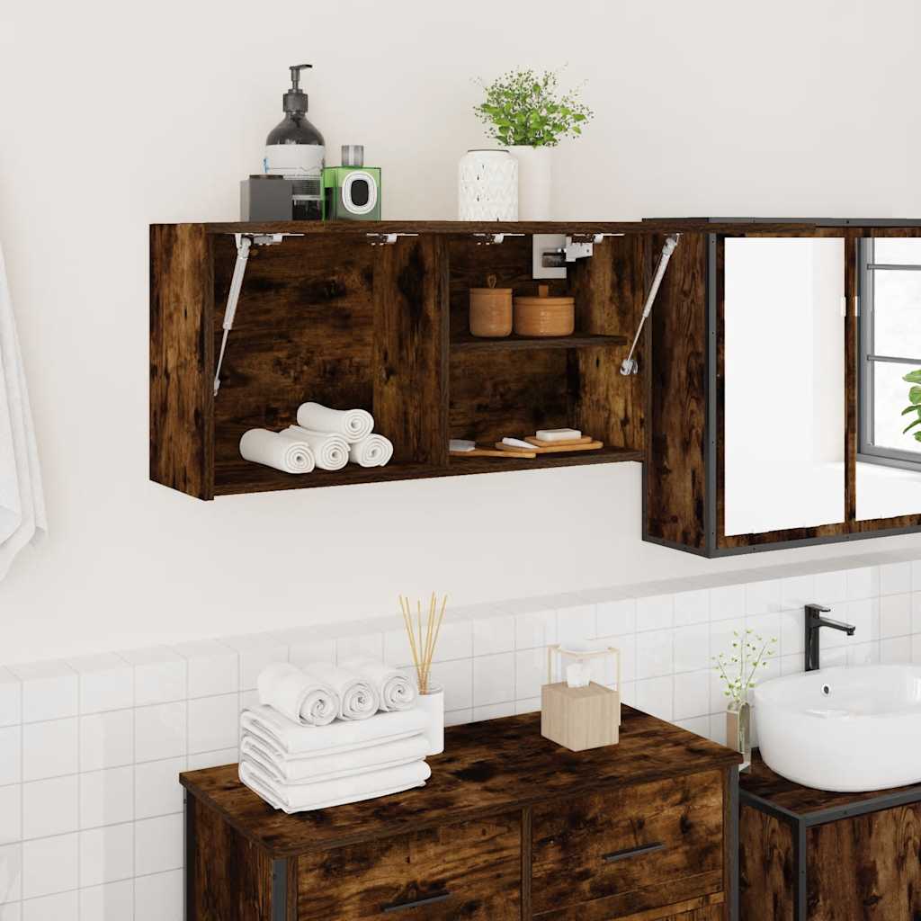 vidaXL Bathroom Wall Cabinet 60x25x30 cm Engineered Wood White