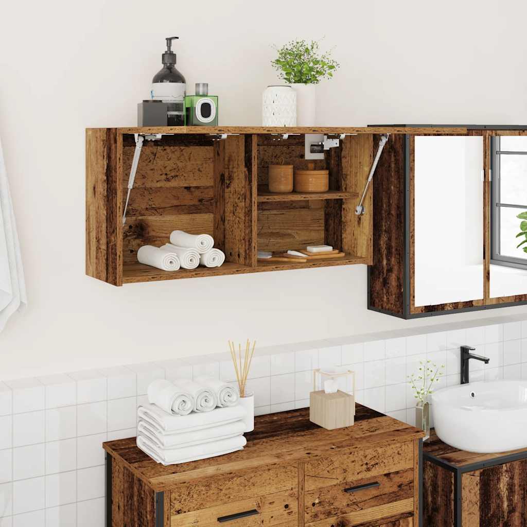 vidaXL Bathroom Wall Cabinet 60x25x30 cm Engineered Wood White