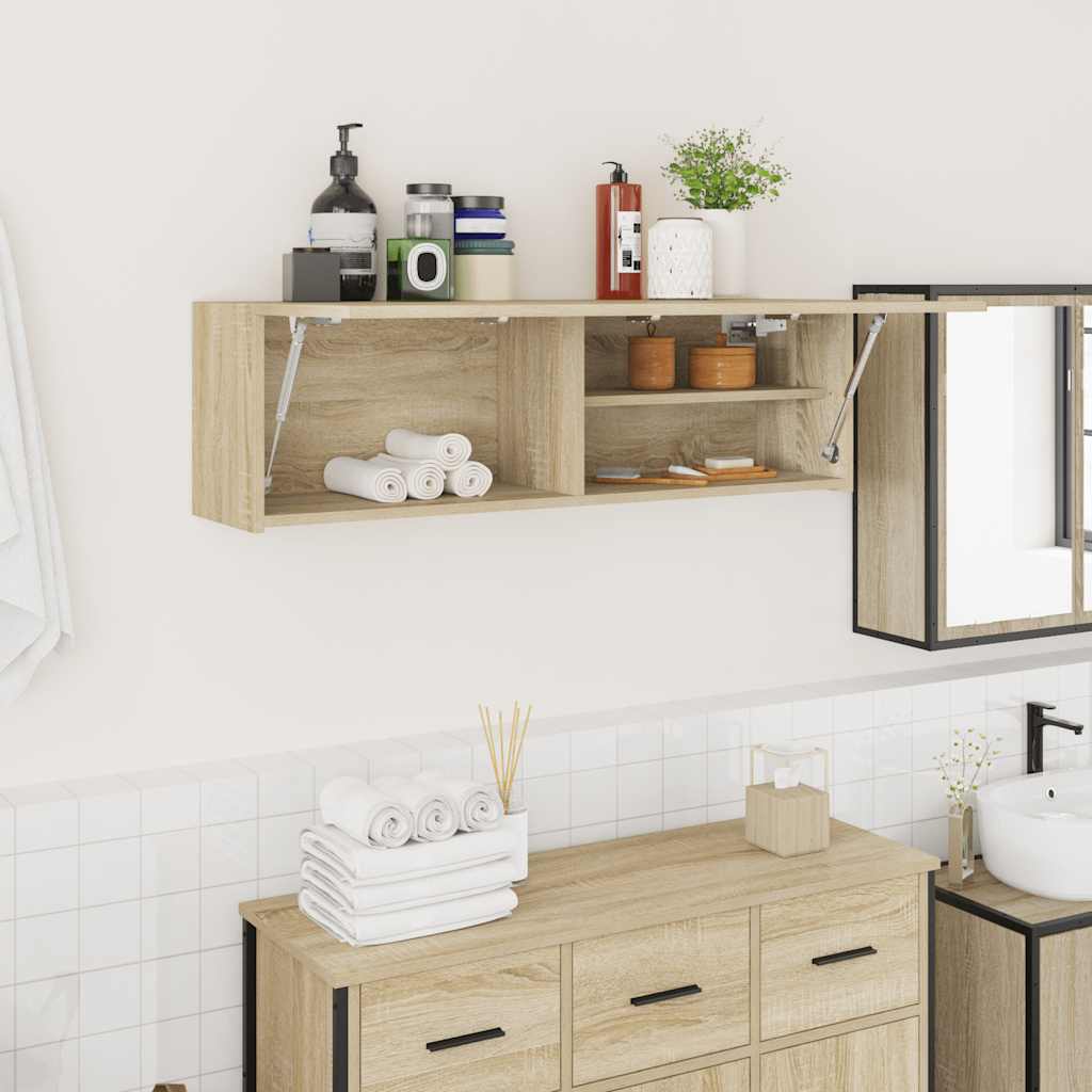 vidaXL Bathroom Wall Cabinet 60x25x30 cm Engineered Wood White