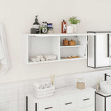 vidaXL Bathroom Wall Cabinet 60x25x30 cm Engineered Wood White