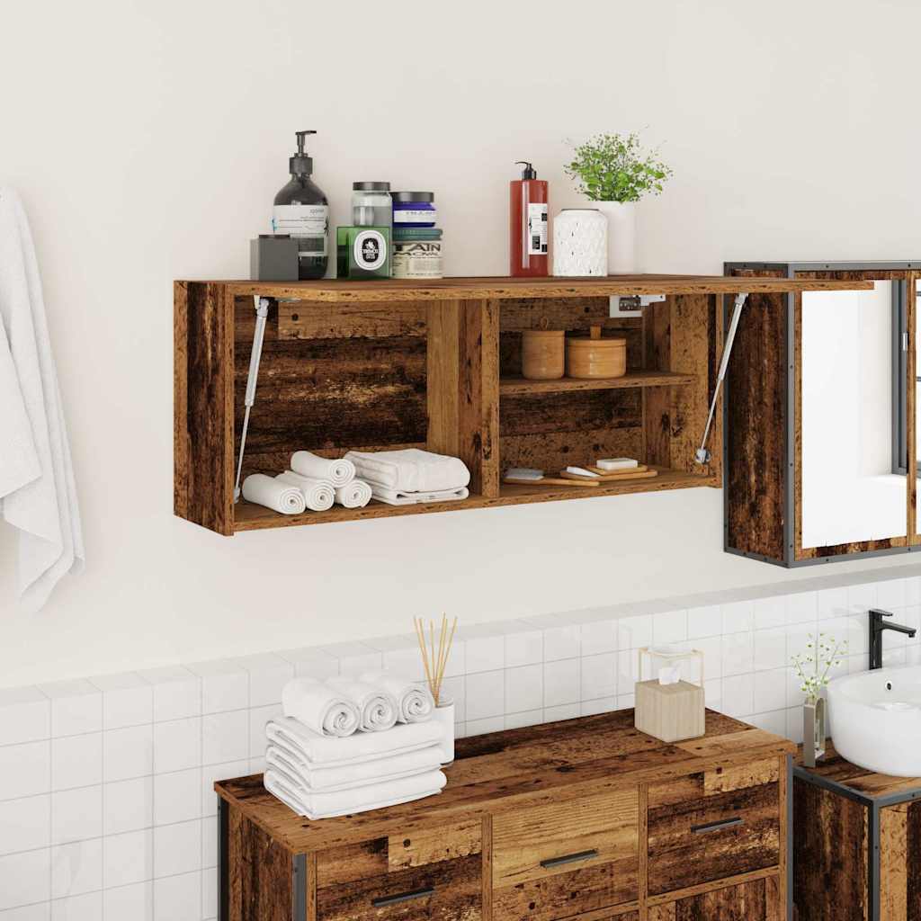 vidaXL Bathroom Wall Cabinet 60x25x30 cm Engineered Wood White