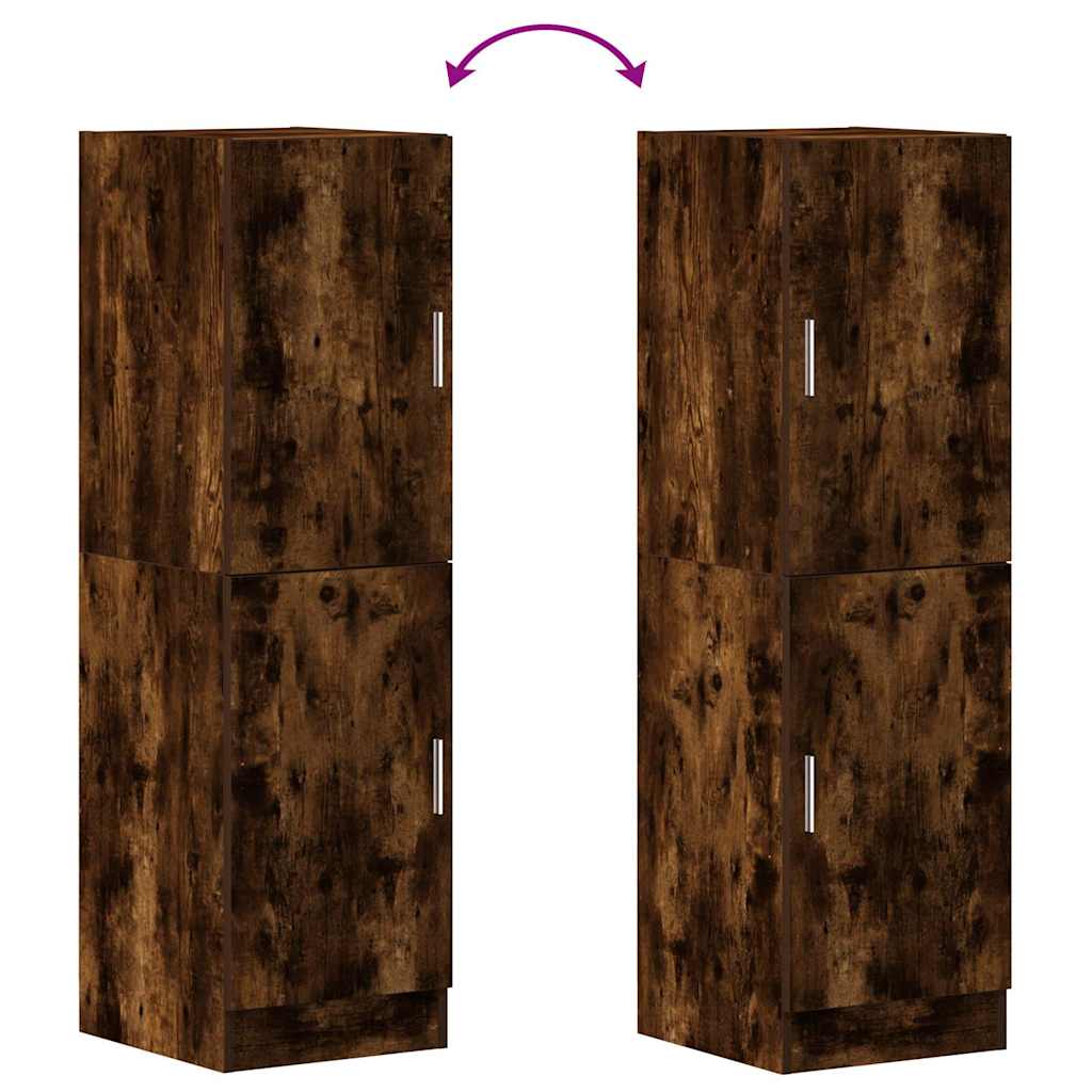 vidaXL Keukenkast 38x41,5x131,5 cm bewerkt hout wit