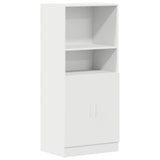vidaXL Keukenkast 57x41,5x131,5 cm bewerkt hout wit