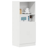 vidaXL Keukenkast 57x41,5x131,5 cm bewerkt hout wit