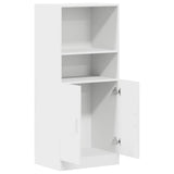 vidaXL Keukenkast 57x41,5x131,5 cm bewerkt hout wit