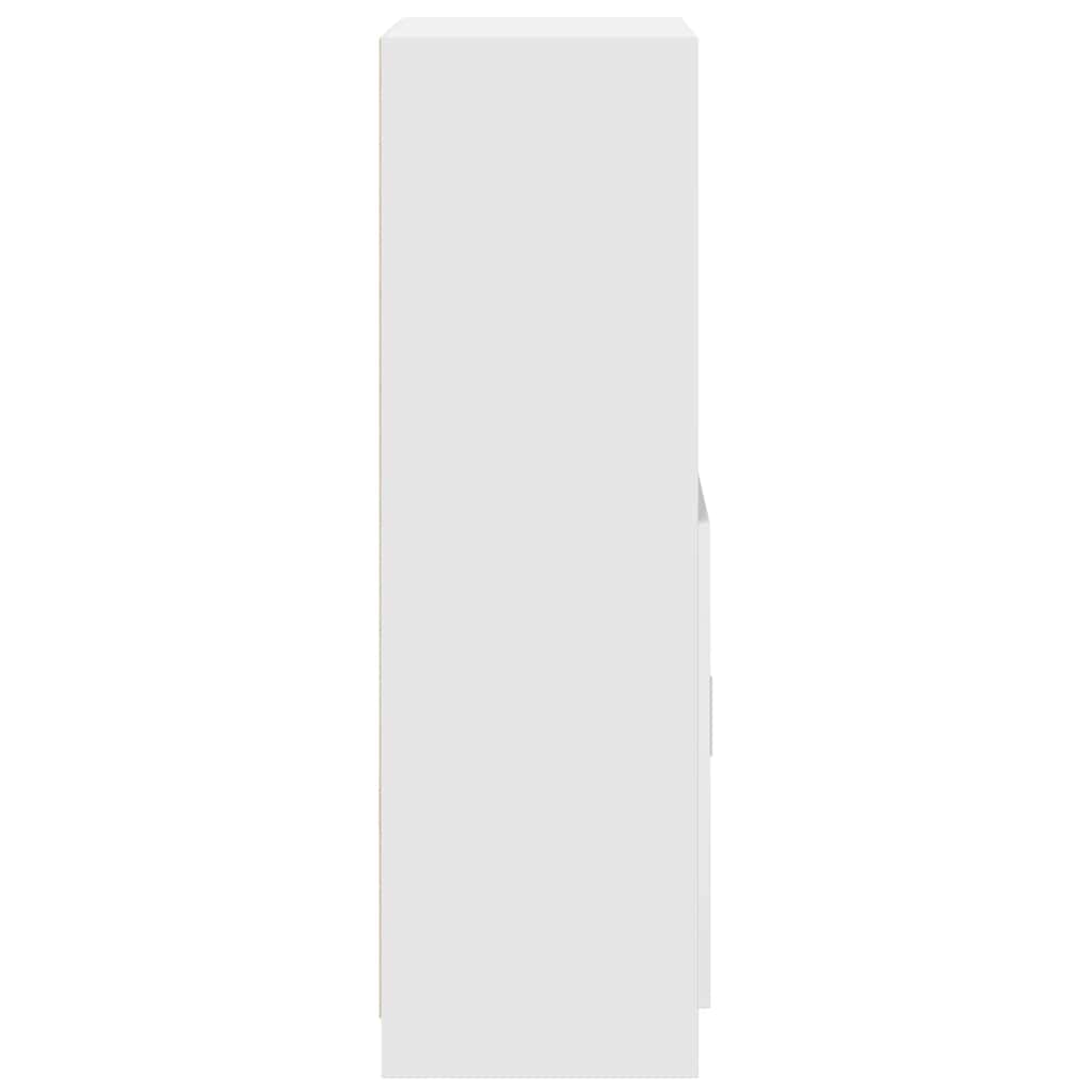 vidaXL Keukenkast 57x41,5x131,5 cm bewerkt hout wit