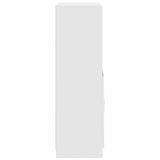 vidaXL Keukenkast 57x41,5x131,5 cm bewerkt hout wit