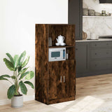 vidaXL Keukenkast 57x41,5x131,5 cm bewerkt hout wit