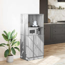 vidaXL Keukenkast 57x41,5x131,5 cm bewerkt hout wit
