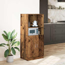 vidaXL Keukenkast 57x41,5x131,5 cm bewerkt hout wit