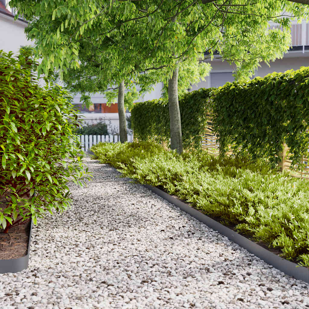 vidaXL Gazonranden 10 stuks 10x103 cm flexibel cortenstaal