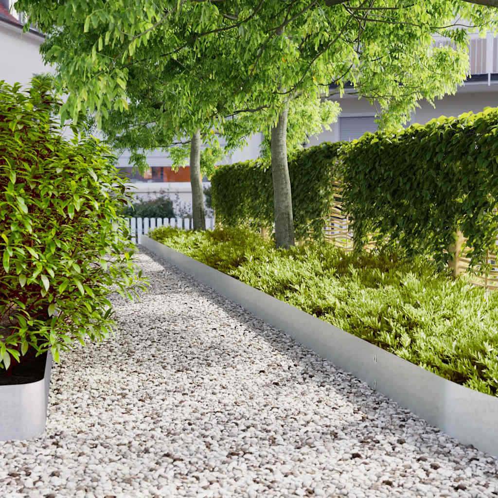 vidaXL Gazonranden 10 stuks 10x103 cm flexibel cortenstaal