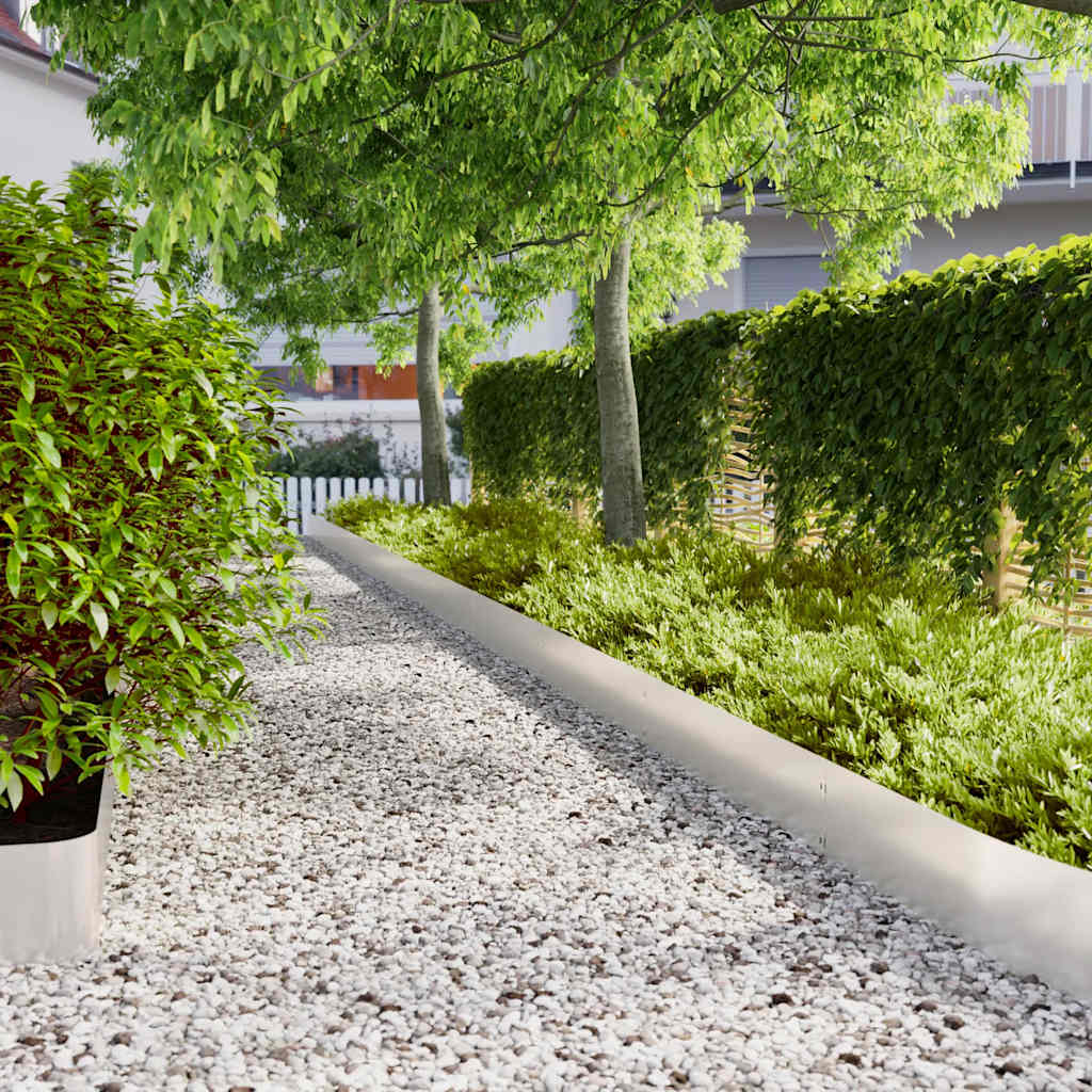 vidaXL Gazonranden 10 stuks 10x103 cm flexibel cortenstaal