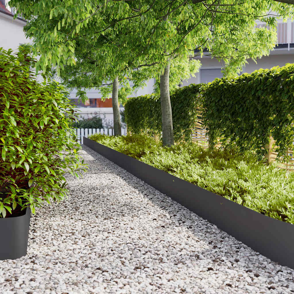vidaXL Gazonranden 10 stuks 10x103 cm flexibel cortenstaal