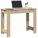 vidaXL Bureau 100x45x75 cm bewerkt hout wit