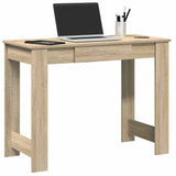 vidaXL Bureau 100x45x75 cm bewerkt hout wit