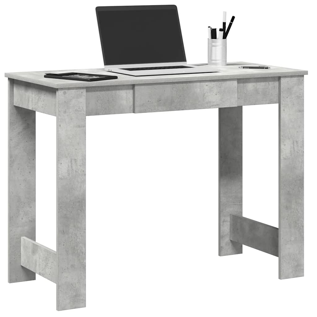 vidaXL Bureau 100x45x75 cm bewerkt hout wit