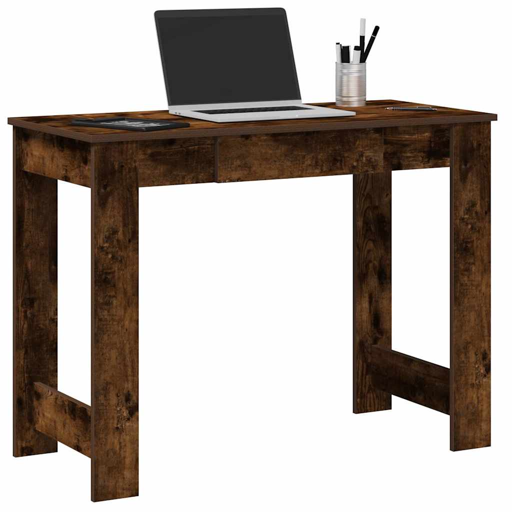 vidaXL Bureau 100x45x75 cm bewerkt hout wit