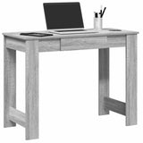 vidaXL Bureau 100x45x75 cm bewerkt hout wit
