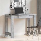 vidaXL Bureau 100x45x75 cm bewerkt hout wit