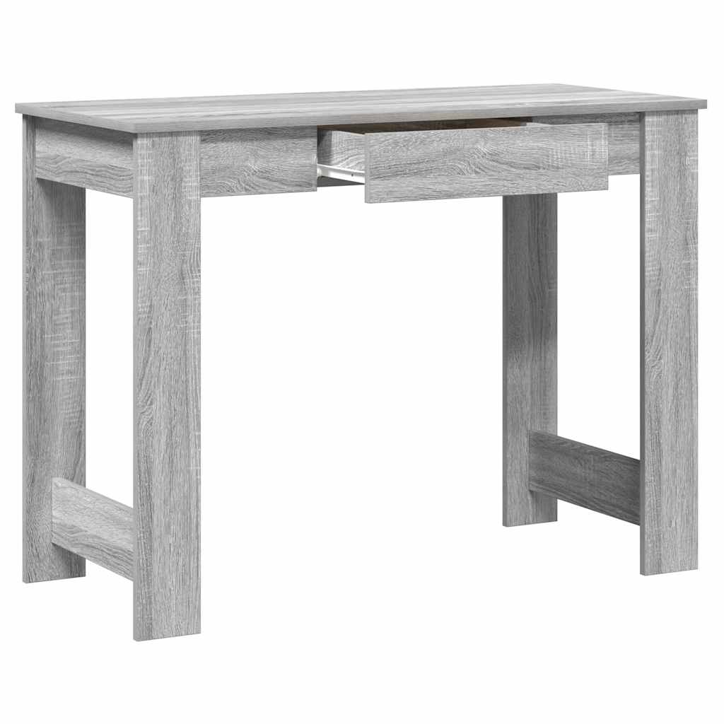 vidaXL Bureau 100x45x75 cm bewerkt hout wit