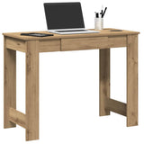 vidaXL Bureau 100x45x75 cm bewerkt hout wit