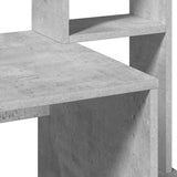 vidaXL Bureau met schappen 100x45x140 cm bewerkt hout wit