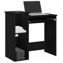vidaXL Bureau met schappen 84x40x78 cm bewerkt hout wit