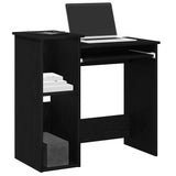 vidaXL Bureau met schappen 84x40x78 cm bewerkt hout wit