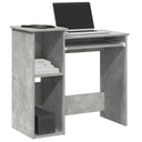 vidaXL Bureau met schappen 84x40x78 cm bewerkt hout wit
