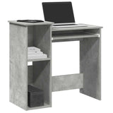 vidaXL Bureau met schappen 84x40x78 cm bewerkt hout wit