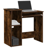 vidaXL Bureau met schappen 84x40x78 cm bewerkt hout wit