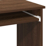 vidaXL Bureau met schappen 84x40x78 cm bewerkt hout wit