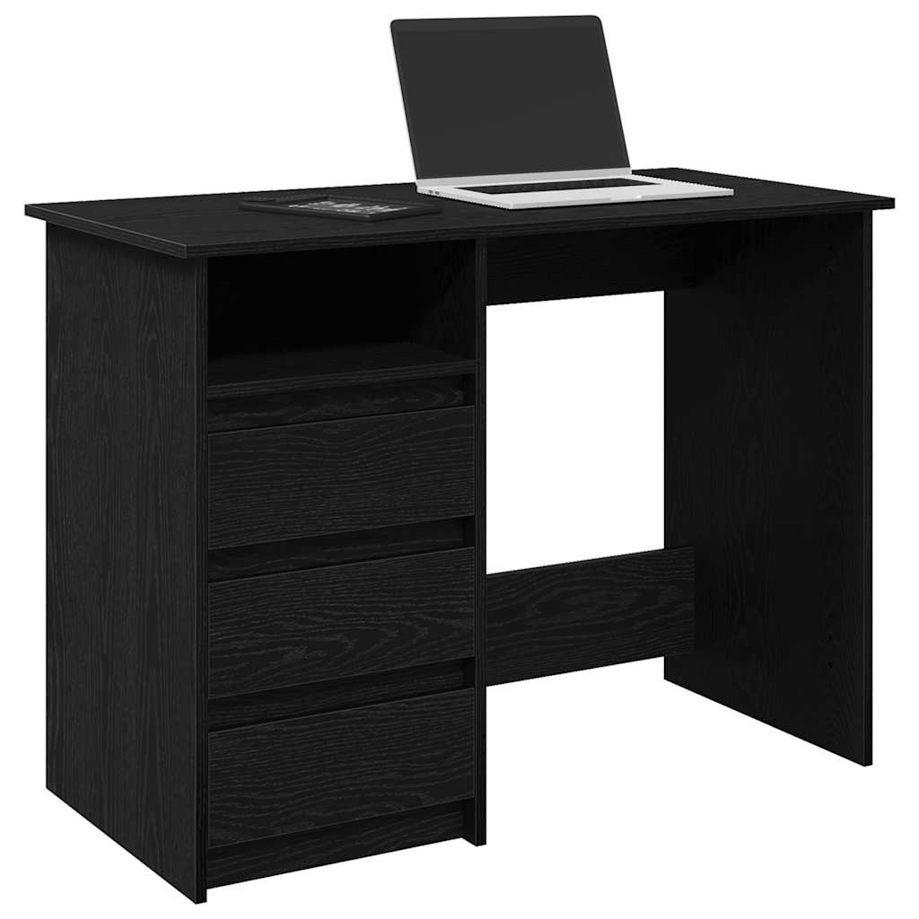 vidaXL Bureau 102x50x75 cm bewerkt hout wit