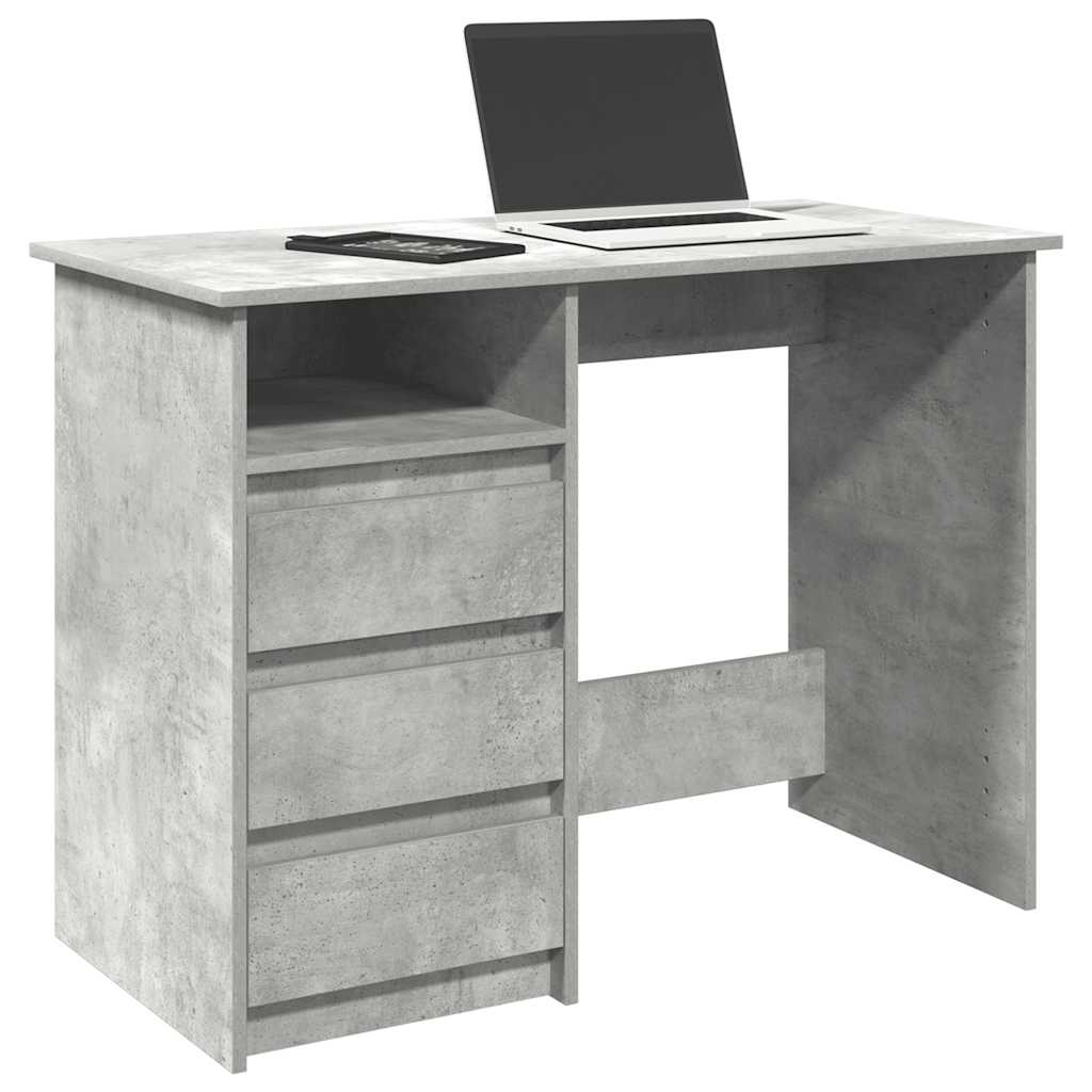 vidaXL Bureau 102x50x75 cm bewerkt hout wit