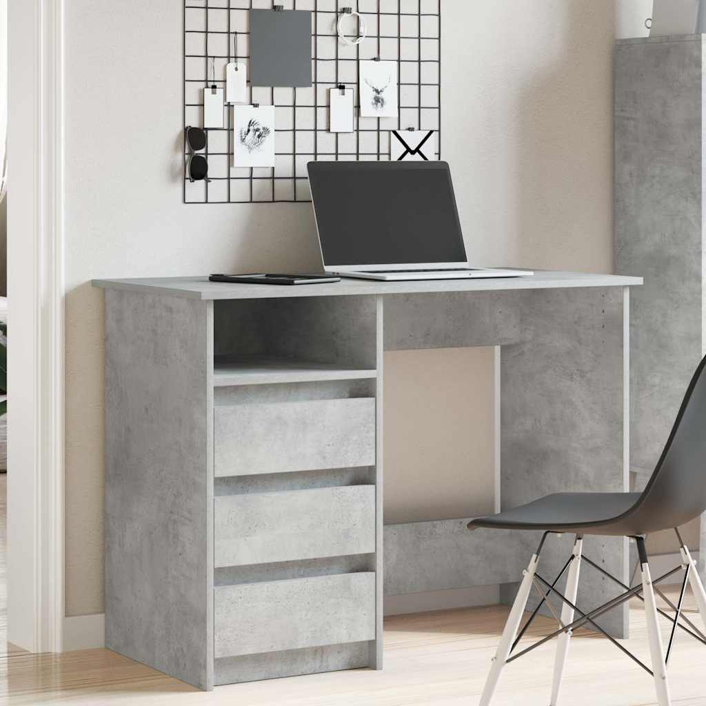 vidaXL Bureau 102x50x75 cm bewerkt hout wit