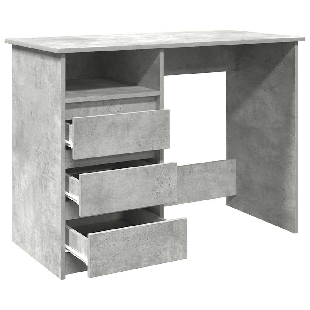 vidaXL Bureau 102x50x75 cm bewerkt hout wit