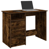 vidaXL Bureau 102x50x75 cm bewerkt hout wit