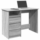 vidaXL Bureau 102x50x75 cm bewerkt hout wit