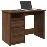 vidaXL Bureau 102x50x75 cm bewerkt hout wit