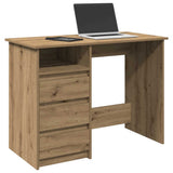vidaXL Bureau 102x50x75 cm bewerkt hout wit
