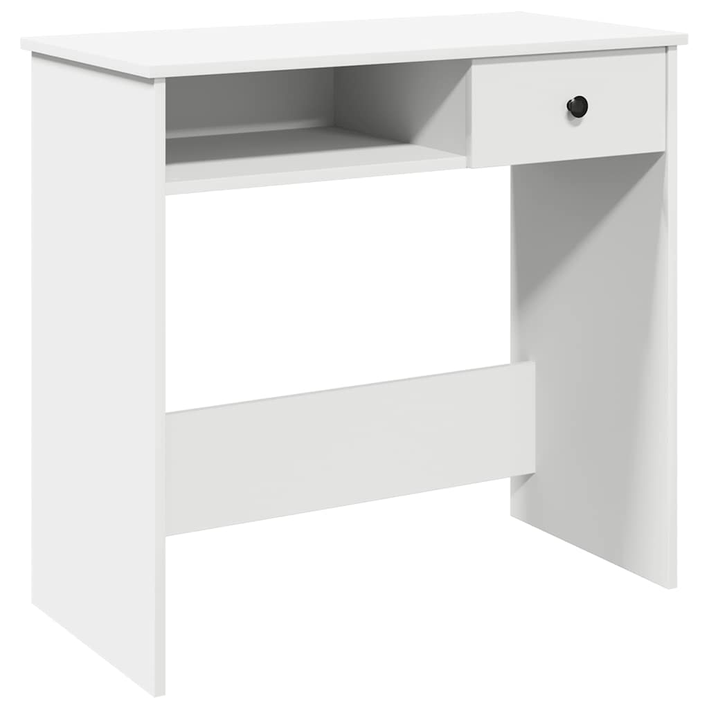 vidaXL Bureau 80x40x75 cm bewerkt hout wit