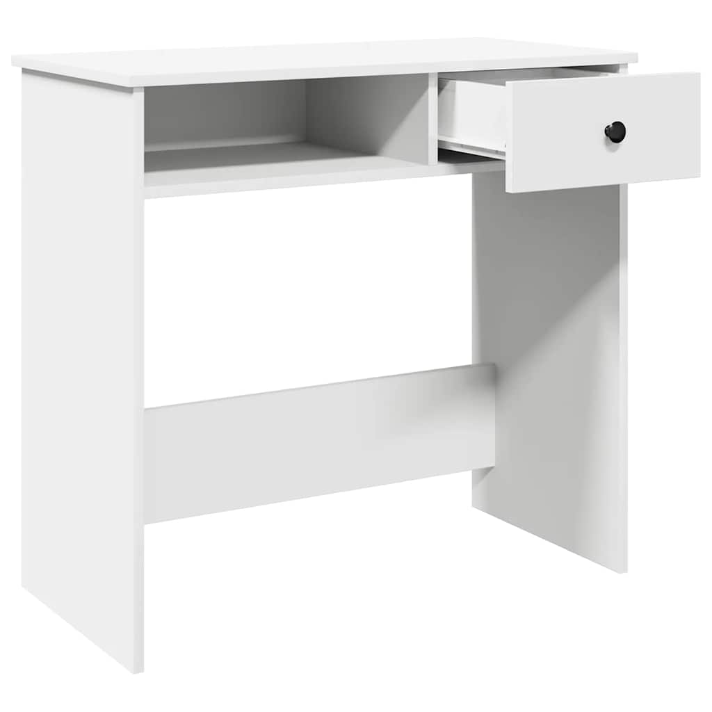 vidaXL Bureau 80x40x75 cm bewerkt hout wit