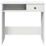 vidaXL Bureau 80x40x75 cm bewerkt hout wit