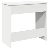 vidaXL Bureau 80x40x75 cm bewerkt hout wit
