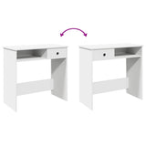 vidaXL Bureau 80x40x75 cm bewerkt hout wit