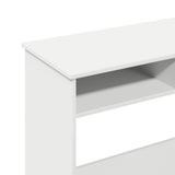 vidaXL Bureau 80x40x75 cm bewerkt hout wit